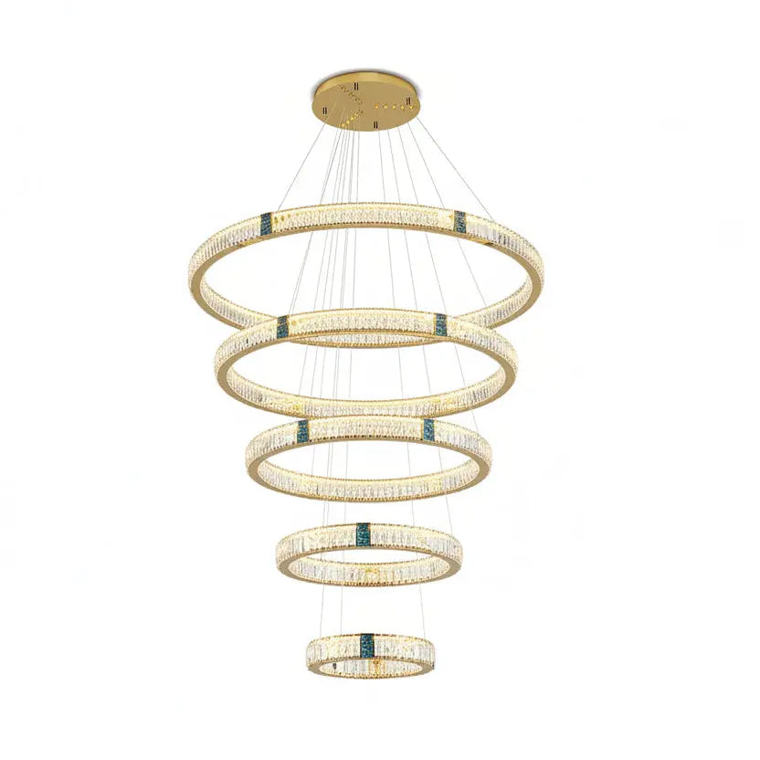 Golden Villa Ring Chandelier — alternate product view 1
