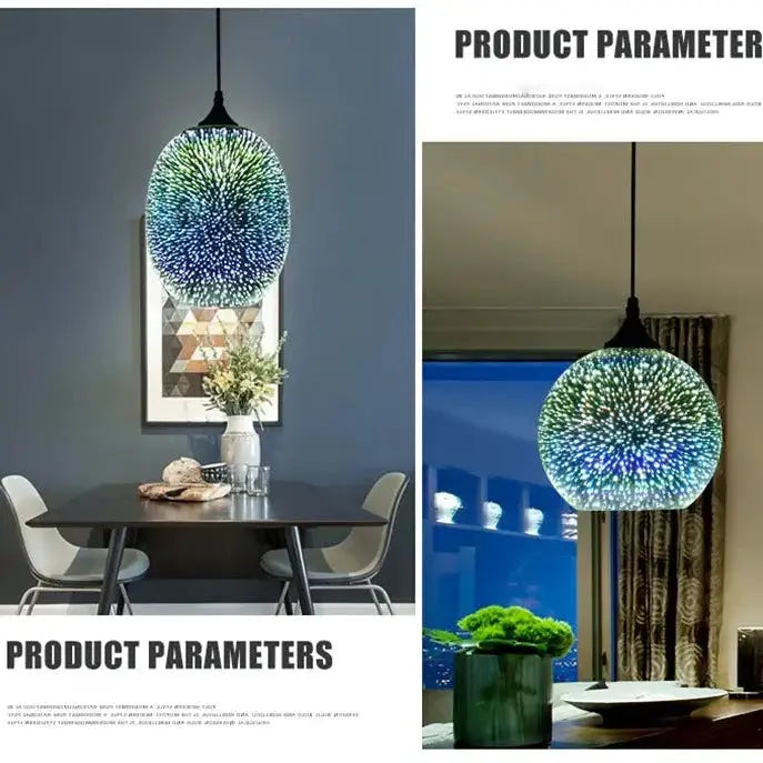 Modern 3D Colorful Pendant Lamp - A — alternate product view 9