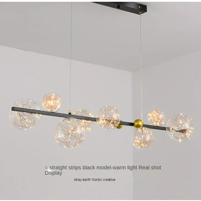 Nordic Glass Ball Led Modern Pendant Chandelier — alternate product view 11