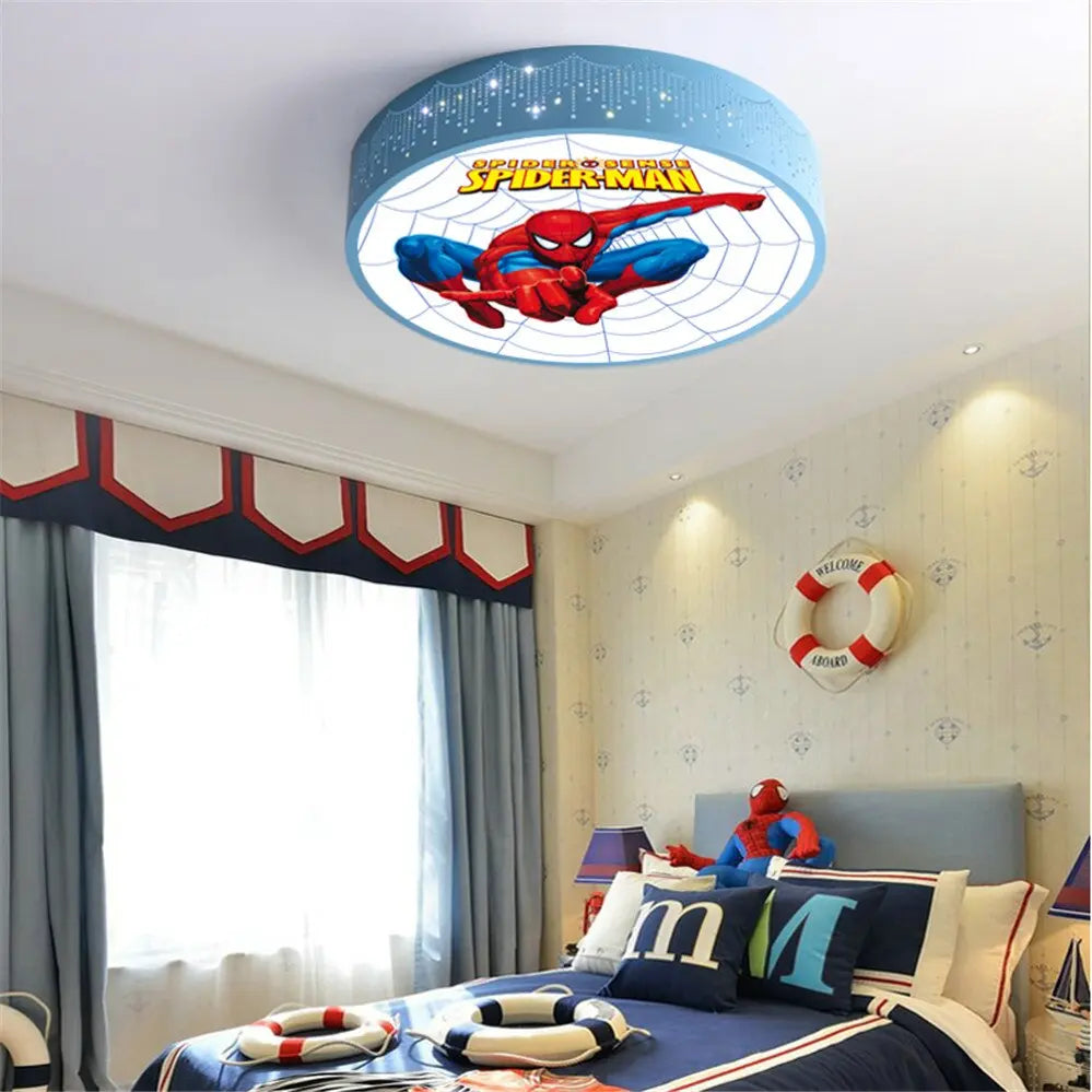 Children Spider Man Hero Led Ceiling Chandelier — alternate product view 6