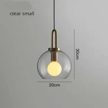 Glass Ball Modern Single Pendant Lights — alternate product view 3