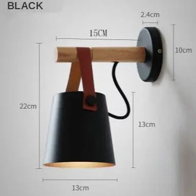 Nordic Wooden Wall Lamp — alternate product view 4