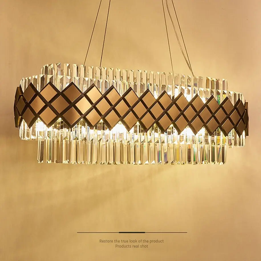 Modern Art Deco Crystal Chandelier — alternate product view 8