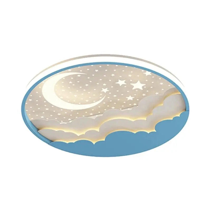 Round Modern Led Ceiling Children Chandelier — alternate product view 1
