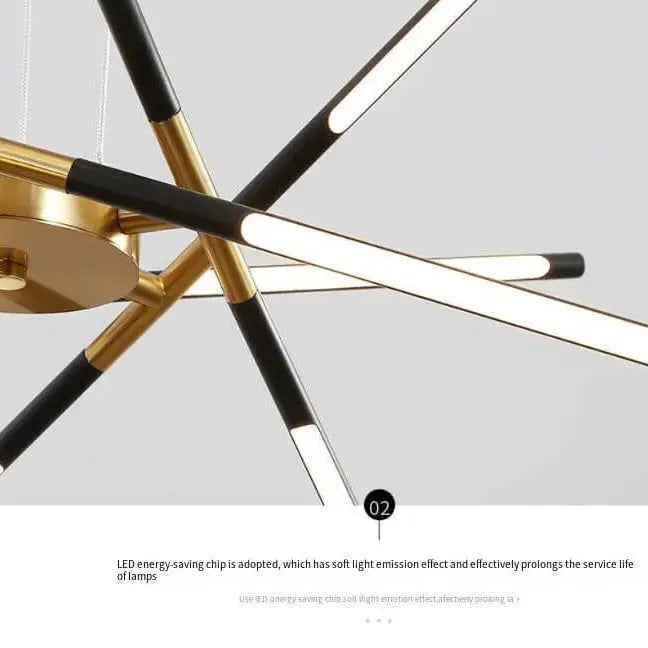 Creative Branch Acrylic Chandelier — alternate product view 7