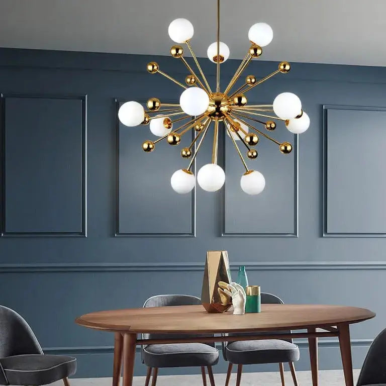 Modern Sputnik Glass Ball Chandelier — product view