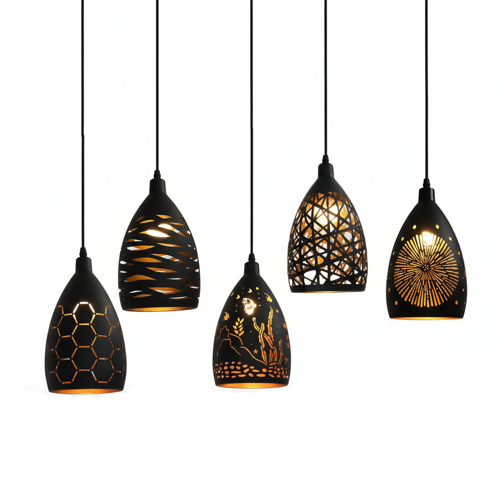 New Hollow Metal Cage Pendant Lamp — product view