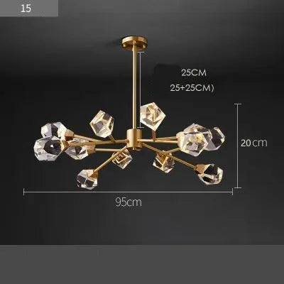 Cooper Luxury Crystal Modern Chandelier — alternate product view 4