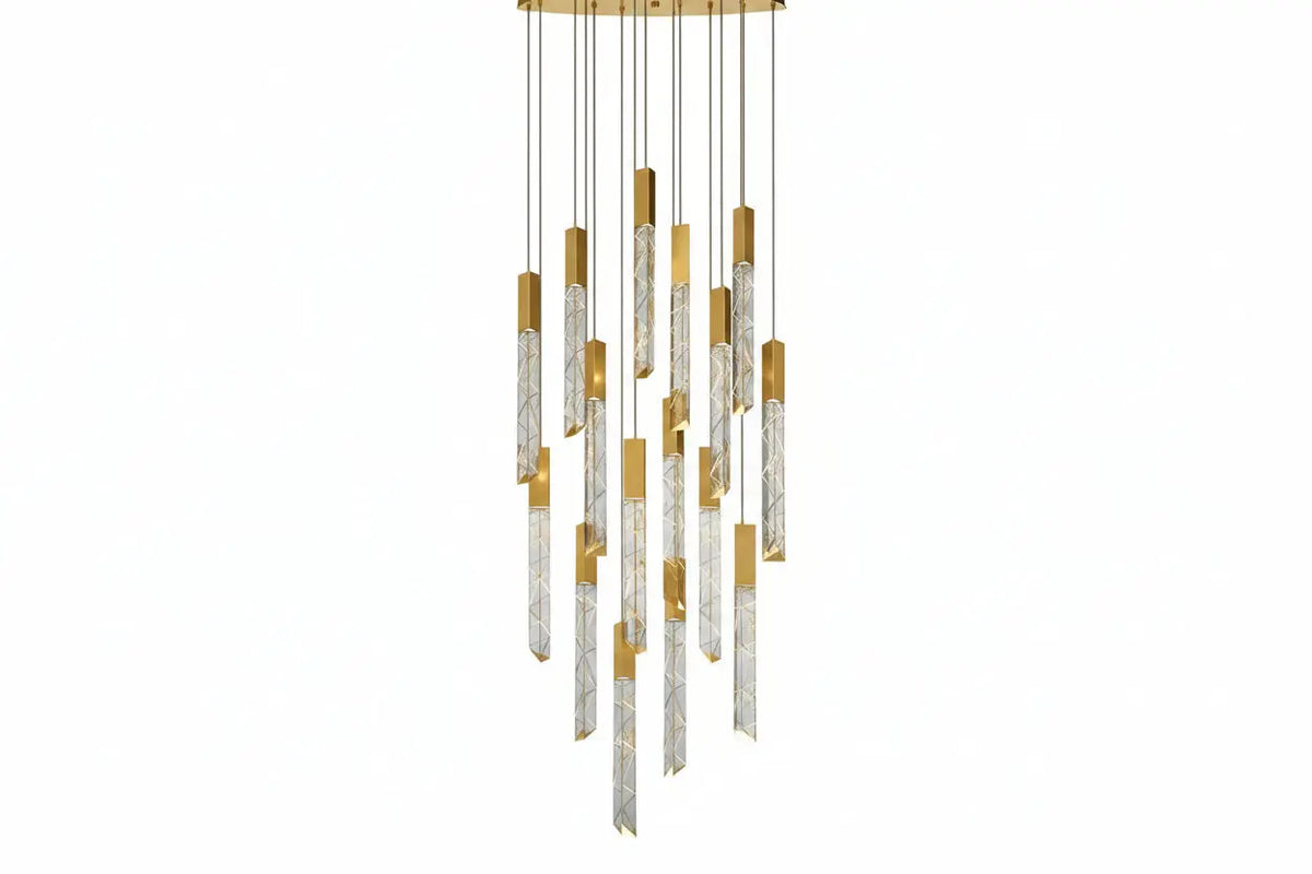 Modern Loft LED Chandelier - Gold — alternate product view 1