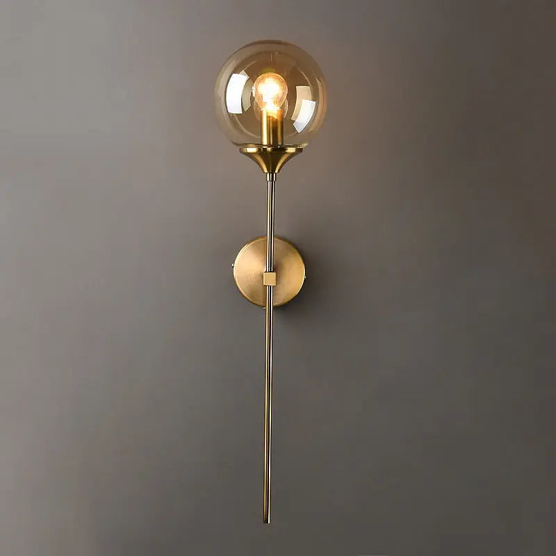 Modern Golden Sconces Round Wall Lamp — alternate product view 1