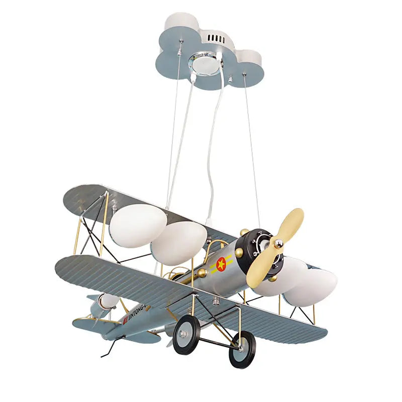 Kids Bedroom Airplane Chandelier — product view