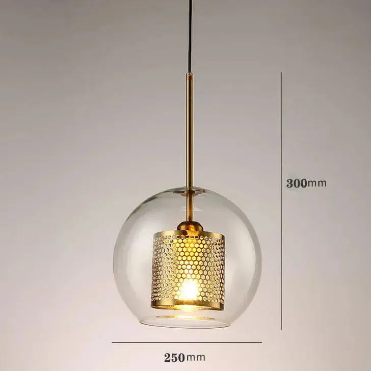 Glass Pendant Golden 001 — alternate product view 4