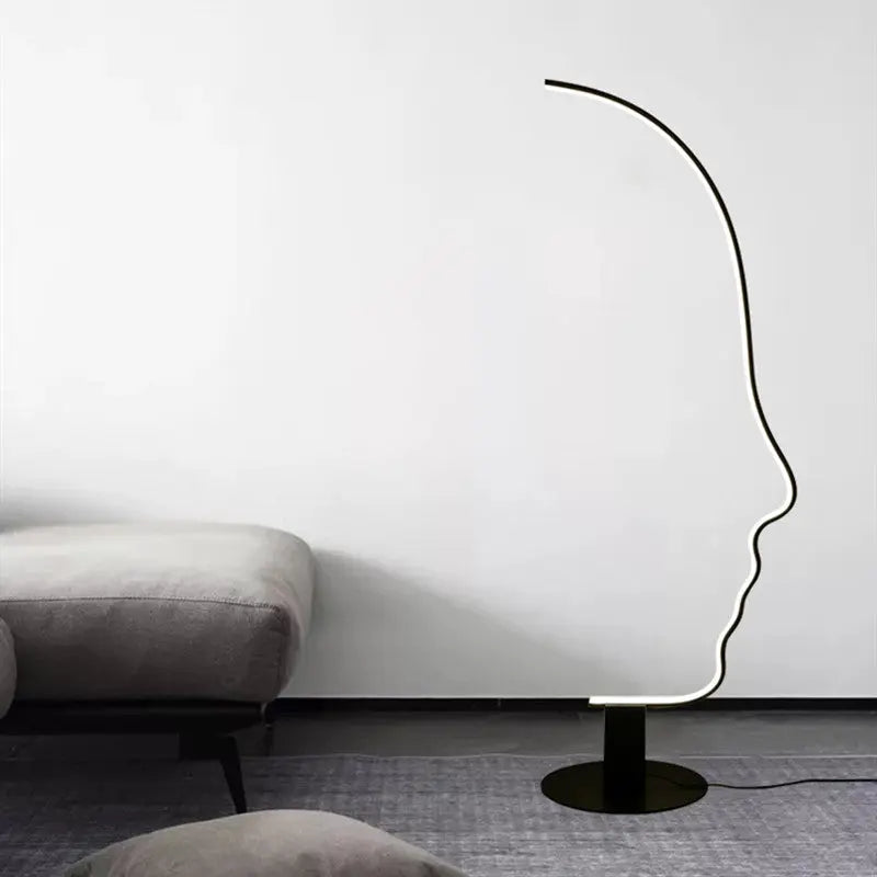 Creative Personality Face Art Vertical Floor Lamp — alternate product view 4