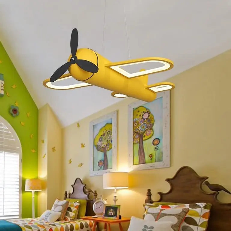 Modern Led Chandelier Airplane Lamp For Home Children Room — product view