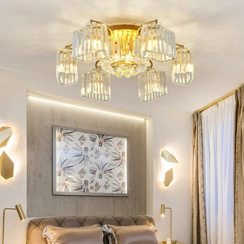 Modern Ceiling Circle Chandelier — alternate product view 2