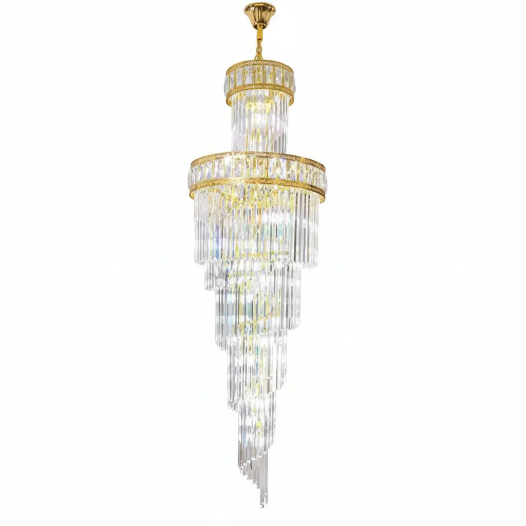 Loft Stair Rotating Long Chandelier — alternate product view 1