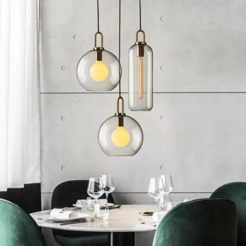 Glass Ball Modern Single Pendant Lights — alternate product view 14
