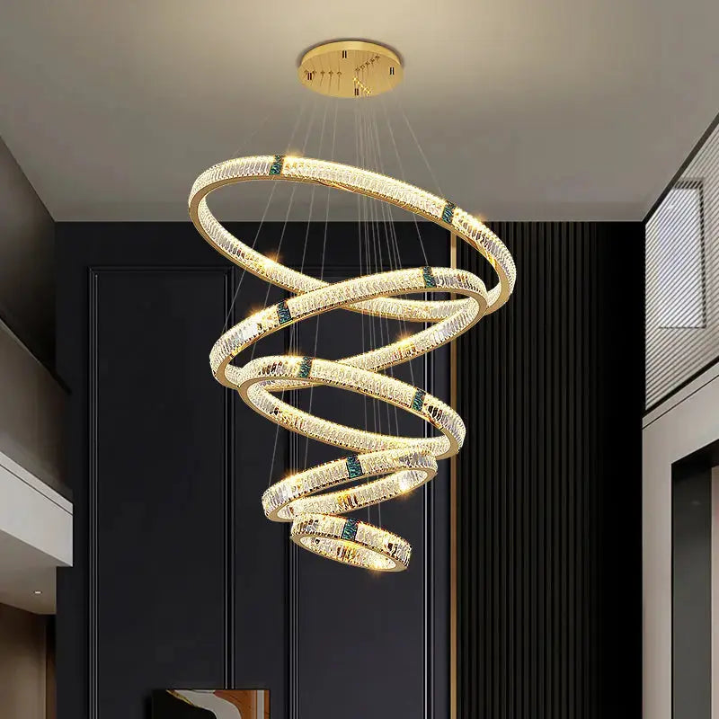 Golden Villa Ring Chandelier — product view