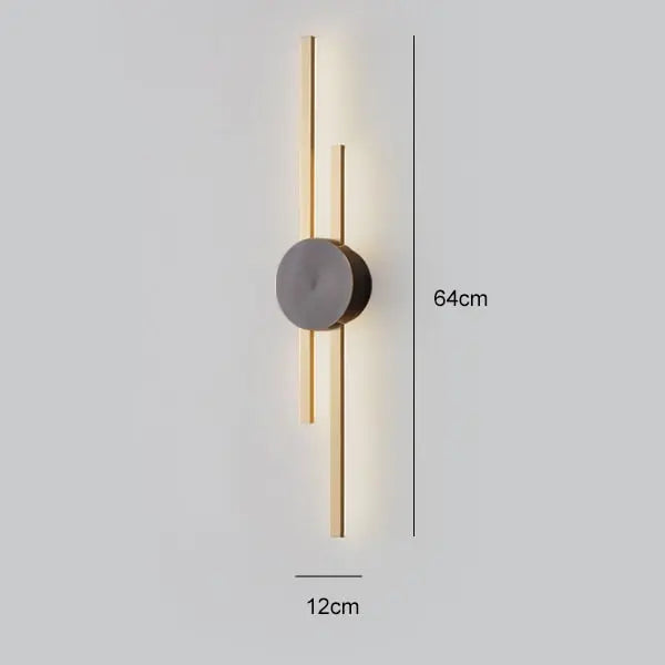 Luxury Minimalist Creative Copper Wall Lights — alternate product view 14