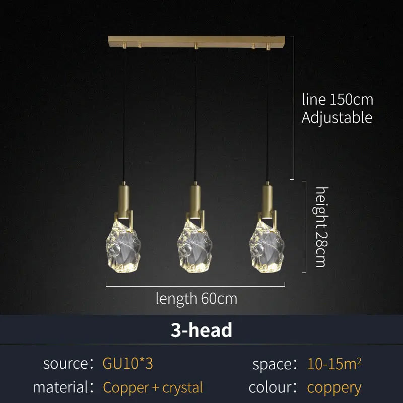 Led Crystal Iceberg Pendant Lights — alternate product view 12