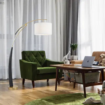 Art Designer Study Curved Floor Lamp — alternate product view 4