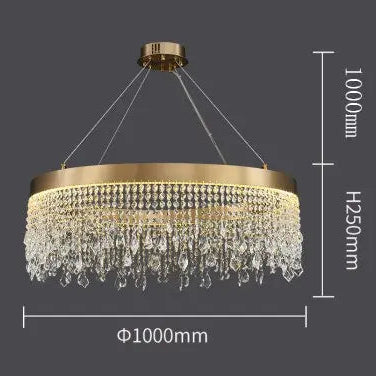 Luxury Crystal Hanging Light Round Chandelier — alternate product view 13