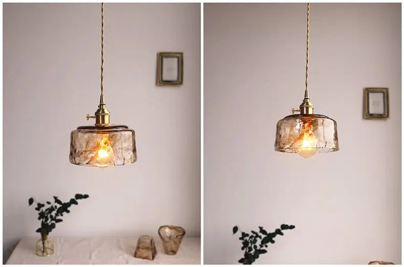 Modern Brass Glass Pendant Lights — alternate product view 7