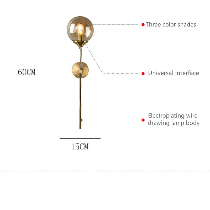 Modern Golden Sconces Round Wall Lamp — alternate product view 8