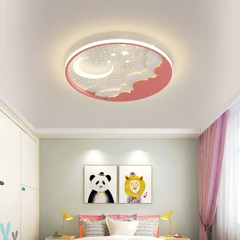 Round Modern Led Ceiling Children Chandelier — alternate product view 2
