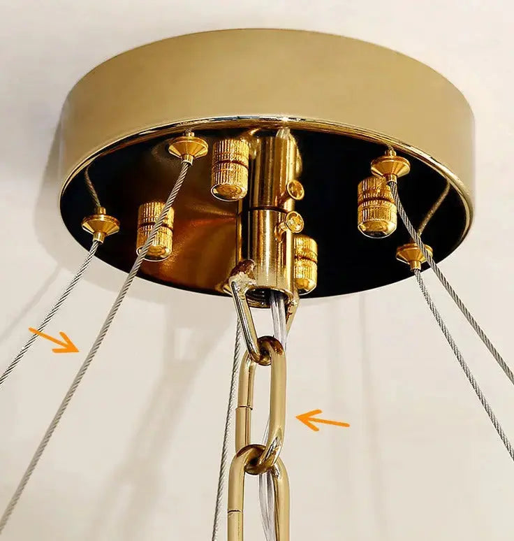 Modern Stainless Steel Luxury Crystal Chandelier — alternate product view 7