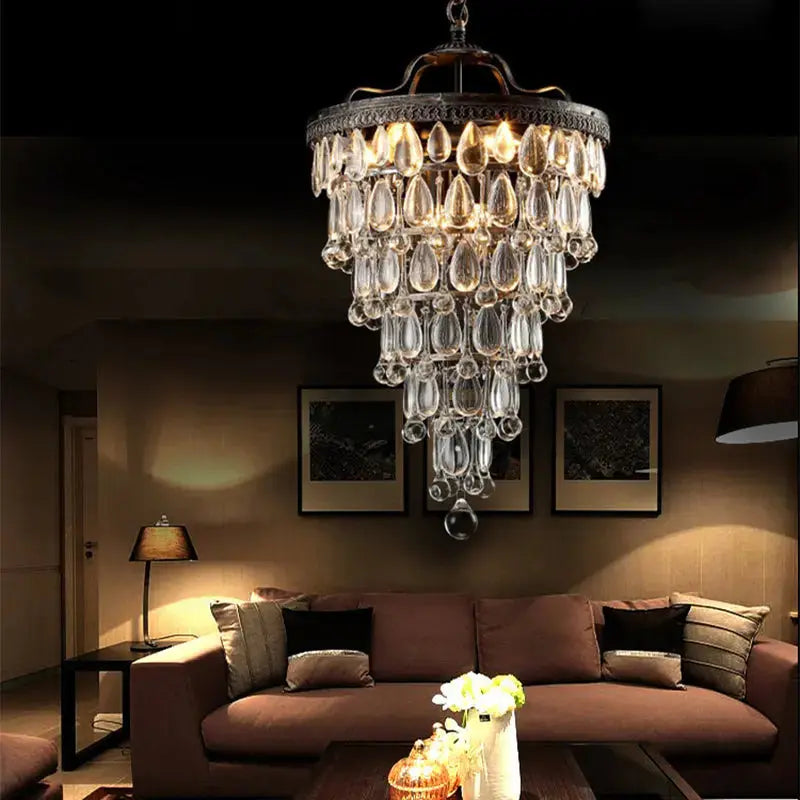 Retro Vintage Cooper Crystal Retro Chandelier — alternate product view 7