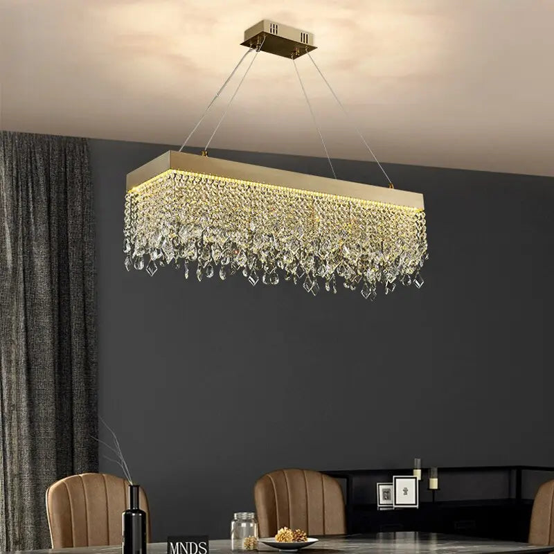 Luxury Crystal Hanging Light Round Chandelier — alternate product view 3