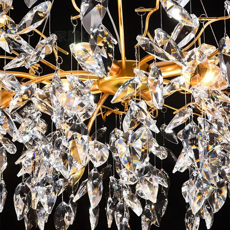 Modern Luxury Gold Crystal Art Decor Chandelier — alternate product view 5