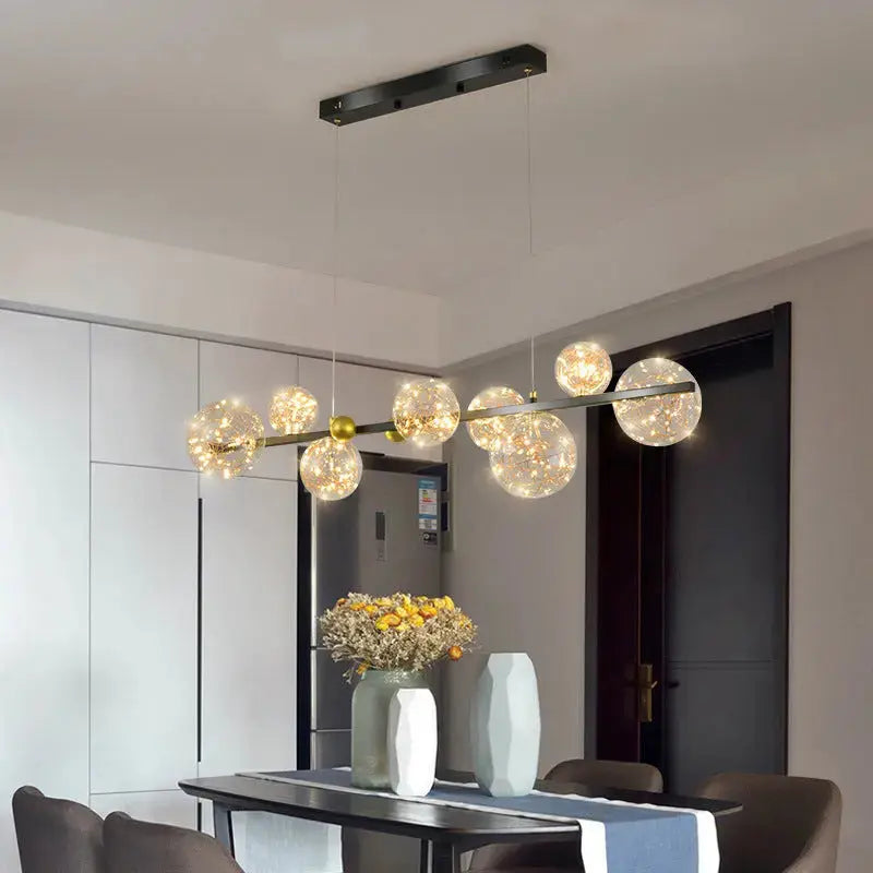Nordic Glass Ball Led Modern Pendant Chandelier — alternate product view 4