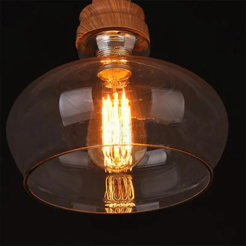 Creative Wood Single Head Pendant Lamp — alternate product view 4