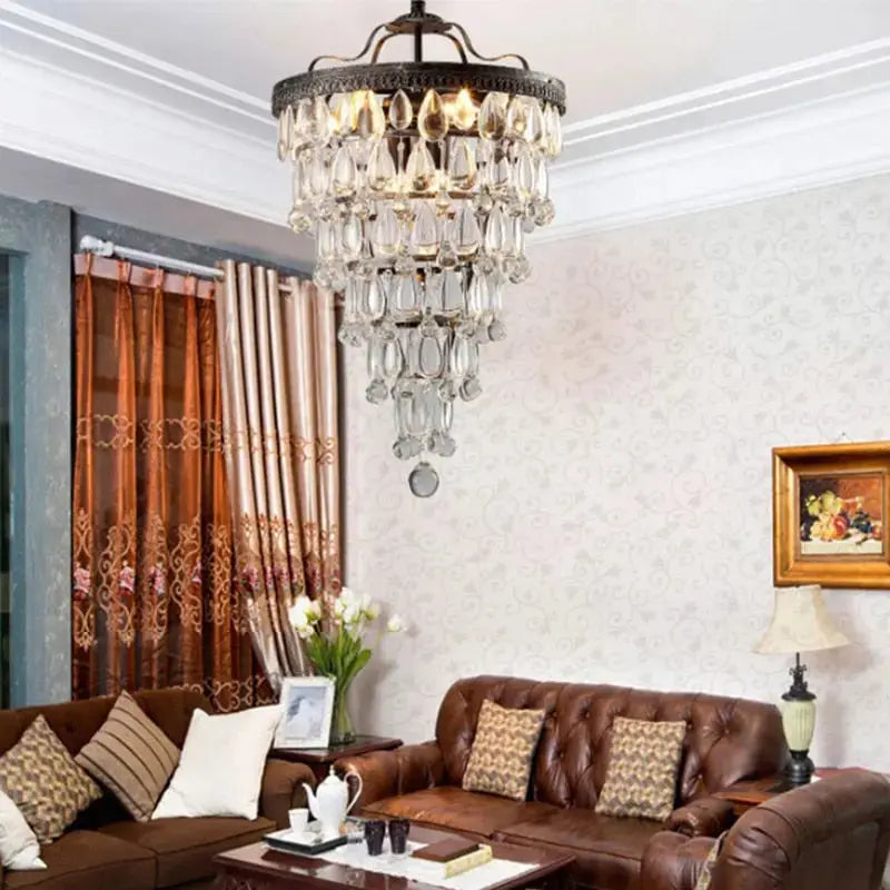 Retro Vintage Cooper Crystal Retro Chandelier — alternate product view 3