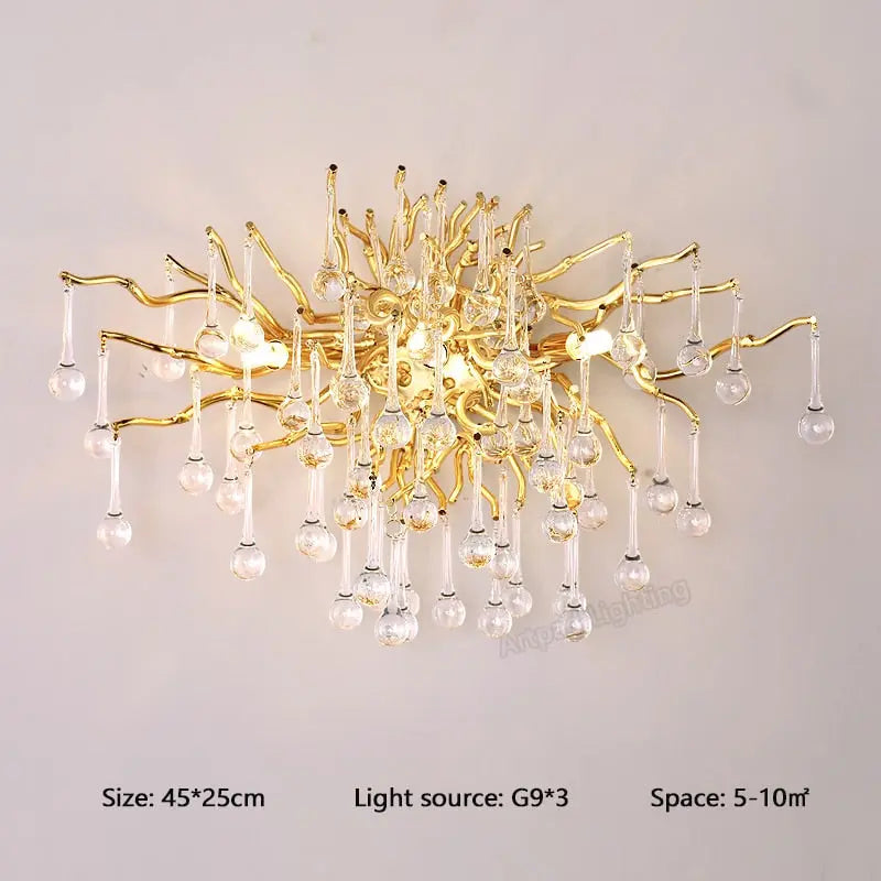 Tree Branch Luxury Crystal Wall Lamp — alternate product view 9