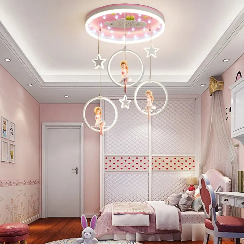 Nordic Girl Bedroom Decor Ceiling Chandelier — product view