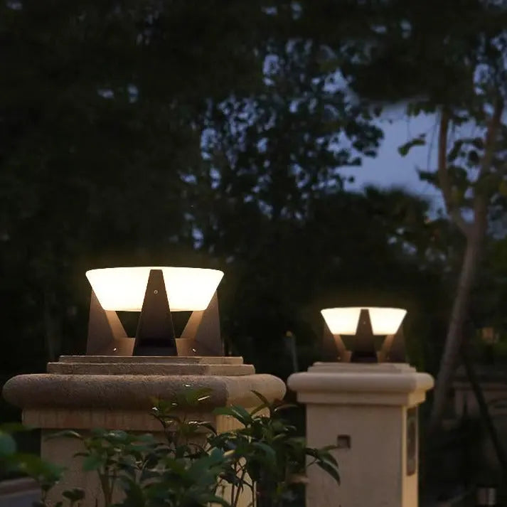 Solar LED Fence Gate Pillar Head Lamp Outdoor — alternate product view 2