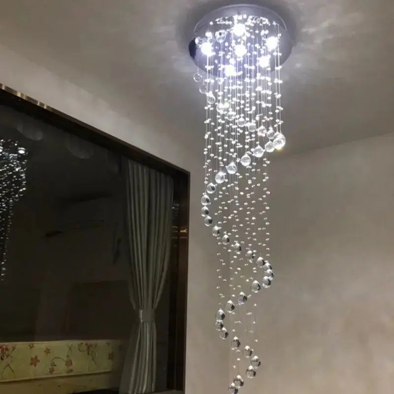 LED Spiral Hanging Light Fixture — product view