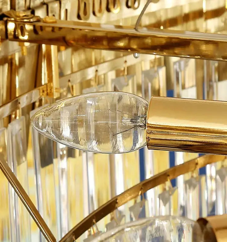 Modern Stainless Steel Luxury Crystal Chandelier — alternate product view 8