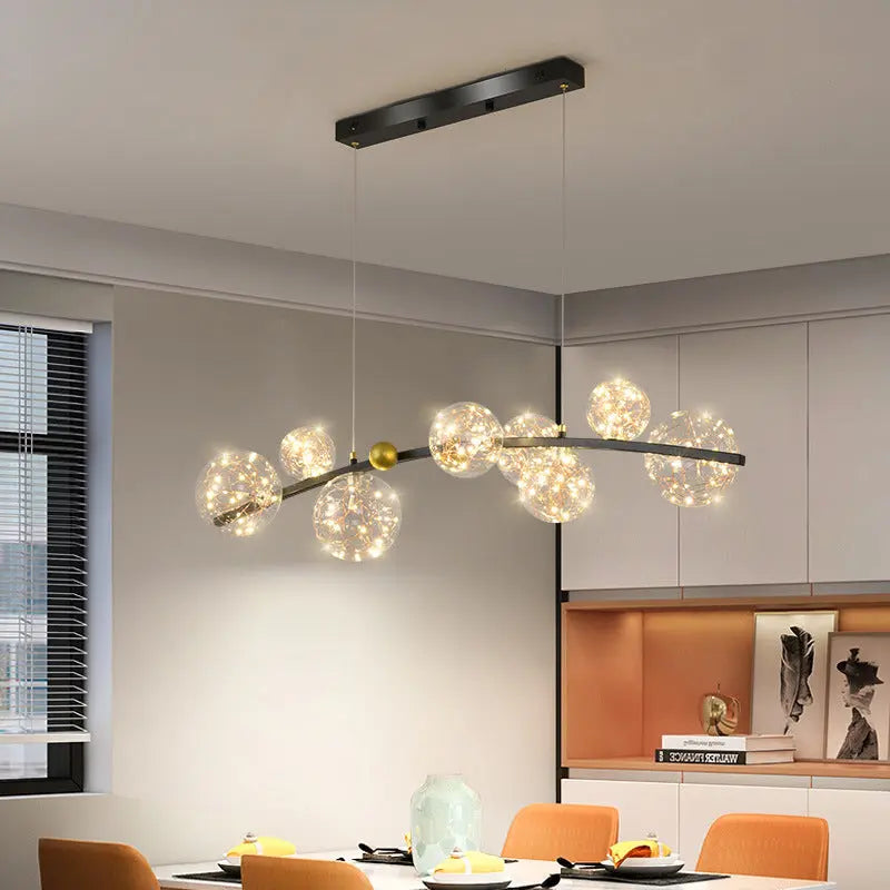 Nordic Glass Ball Led Modern Pendant Chandelier — alternate product view 7