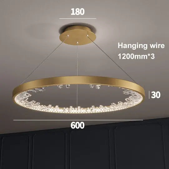 Luxury Dining Room Crystal Chandelier — alternate product view 3