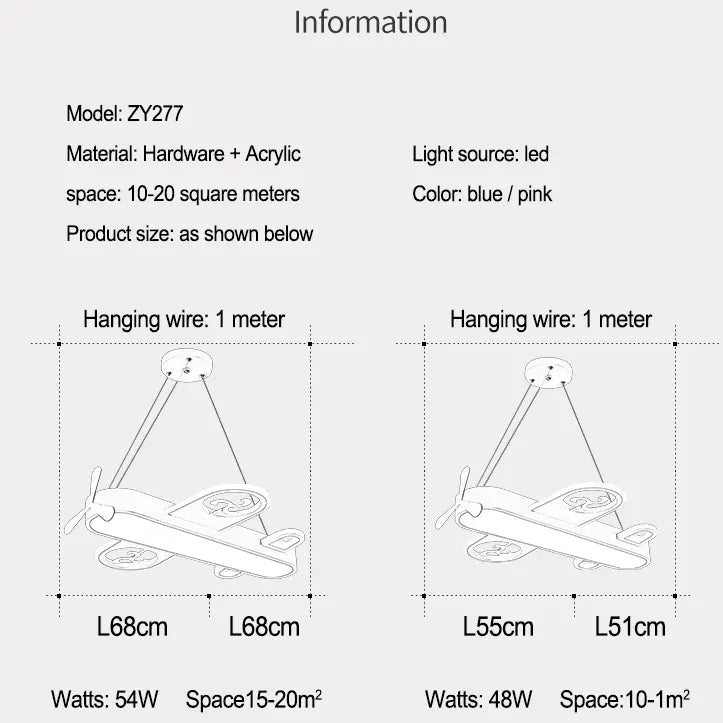 Modern Led Kids Bedroom Pendant Children — alternate product view 7