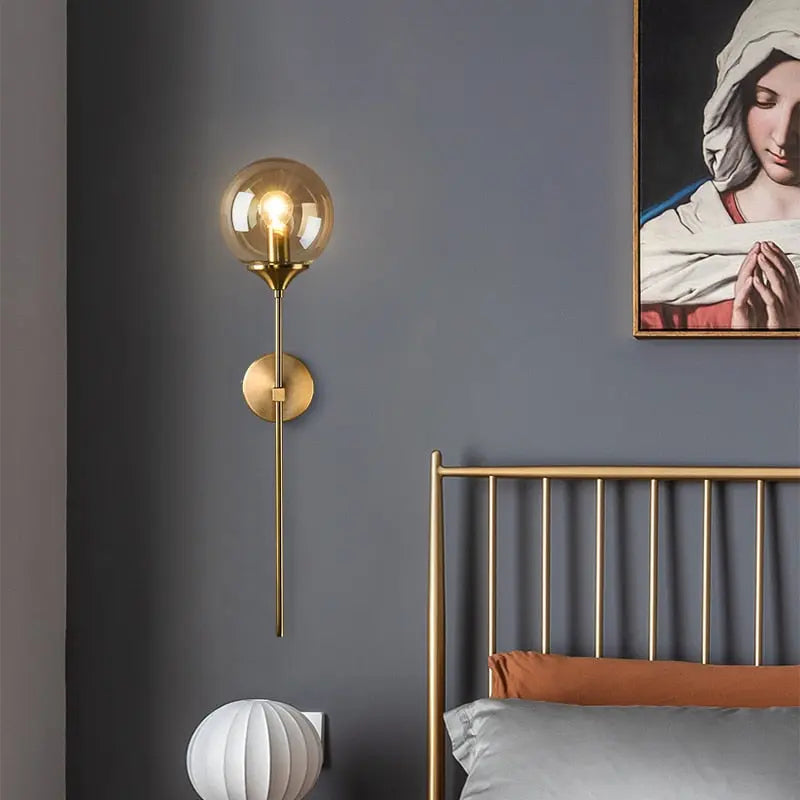 Modern Golden Sconces Round Wall Lamp — alternate product view 2