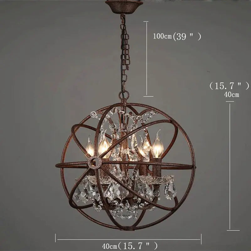 Mid Century Globe Chandelier — alternate product view 11