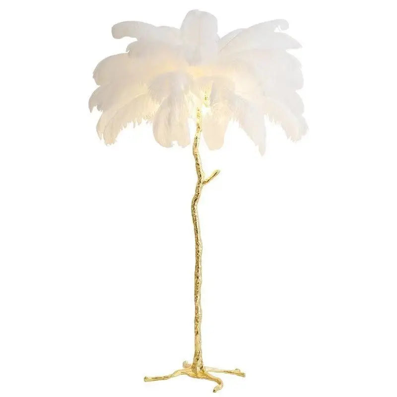 Luxury Modern Ostrich Feather Floor Lamp — alternate product view 11