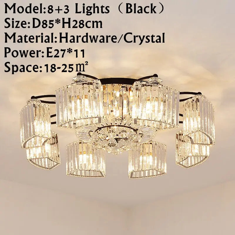 Modern Ceiling Circle Chandelier — alternate product view 10