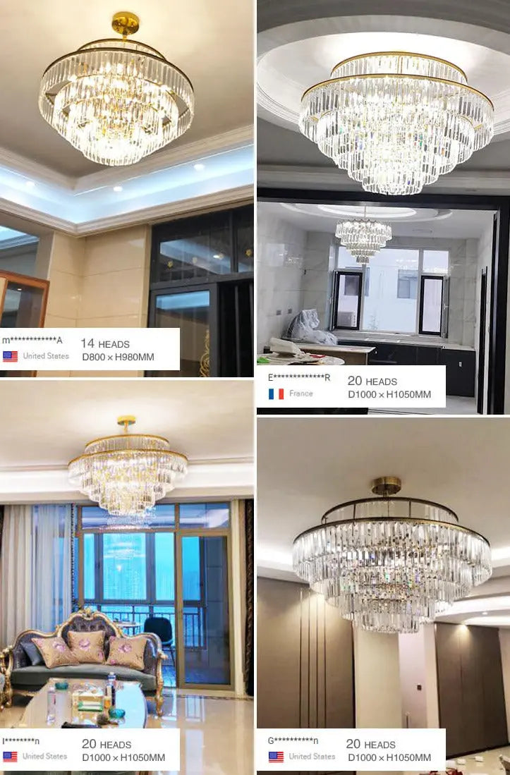 Living Room Crystal Chandelier — alternate product view 10