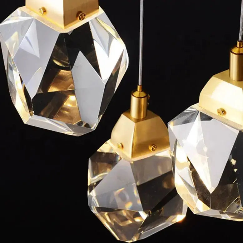 Luxury Long Diamond Crystal Ball Chandelier — alternate product view 3